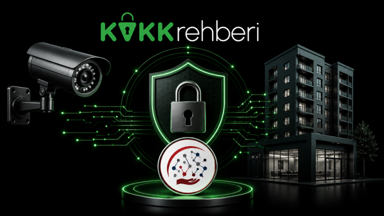 Güvenlik kamerası sistemlerinin KVKK kapsamında oluşturabileceği veri güvenliği ve kişisel veri işleme risklerini gösteren görsel