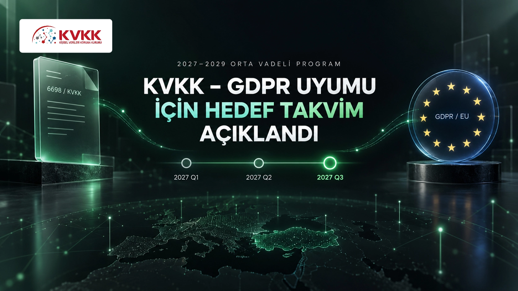 OVP’de KVKK–GDPR uyumu ve dijital dönüşüm için 2027 yılına yönelik aşamalı hedefler yer aldı.
